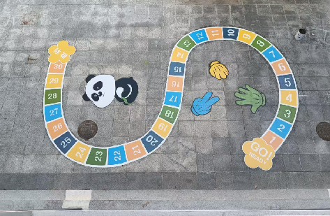 兴国地面游戏彩绘