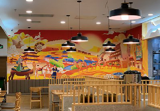 兴国商业空间彩绘介绍。