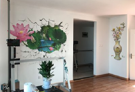 兴国墙体彩绘相比墙纸的优势。