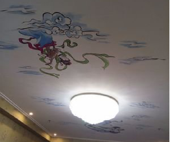 兴国如何快速绘制天花板上的手绘墙？