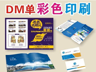 兴国单页印刷，色彩搭配简单。