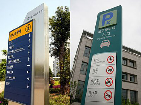 兴国导向标识的设计作用。