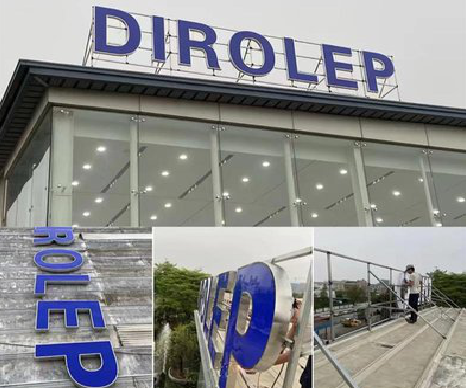 兴国楼顶发光字安装的注意事项。